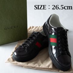 極美品】グッチ GGスプリーム エース スニーカー PVC シェリーライン 