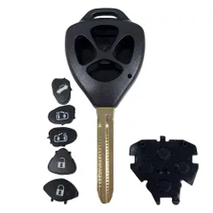 新品 《KEY-010》 ブランクキー トヨタ 表 4ボタン TOY43 Ｍ382 スペアキー アイシス 10系 ANM10W ANM15W ヴォクシー ノア 60系 70系 エスティマ シエンタ 80系 ポルテ アルファード 10系 20系 ANH10W A