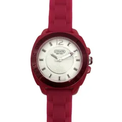 コーチ COACH CA.09.7.53.0503 ボーイフレンド ラバーベルトミニシグネチャー柄 腕時計 ホワイト文字盤 レディース【中古】のサムネイル