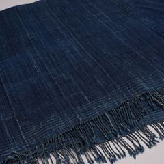 アフリカ　ブルキナファソ　藍染　無地　古布　No.101　Lサイズ　藍染め布　アフリカ布　大判布　マルチクロス　アフリカ雑貨　インディゴ