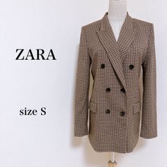 【未使用】 ZARA 中島颯太着用 千鳥格子 ツイード テーラード ジャケット 未使用】 ZARA 中島颯太着用 千鳥格子 ツイード テーラード ジャケット
