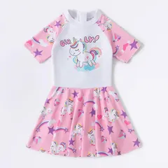 キッズ 水着 女の子 ワンピース フレアスカート スイムウェア チュニック 紫外線カット率99.9%以上 ジュニア UPF50+ 速乾 耐久性 温泉 おしゃれ プール