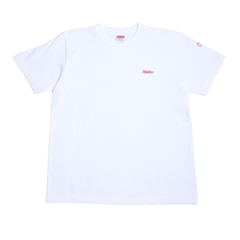 Haku T-Shirt White× Pink