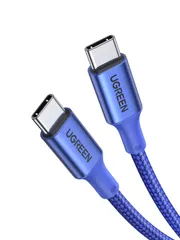 【人気商品】UGREEN USB Type CケーブルPD対応100W/5A 超急速充電USB C to USB C 断線防止 iPhone 15、MacBook Pro、Matebook、iPad、Xperia、Galaxy等Type-c機種対応(1m 青のサムネイル