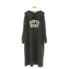 フリークスストア FREAKS STORE ワンピース ロング 長袖 プリント フリル F チャコールグレー /MY ■OS ■AX