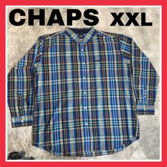 CHAPS チャップス　バイ　ラルフローレン　XXL 2XL 3L マドラスチェック　ボタンシャツ　ボタンダウンシャツ　コットン