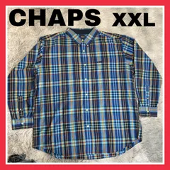 CHAPS チャップス　バイ　ラルフローレン　XXL 2XL 3L マドラスチェック　ボタンシャツ　ボタンダウンシャツ　コットン