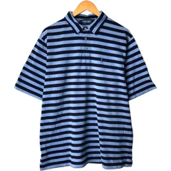 古着 ラルフローレン Ralph Lauren POLO GOLF ポロゴルフ 半袖 ボーダー ポロシャツ メンズXL相当/eaa571034