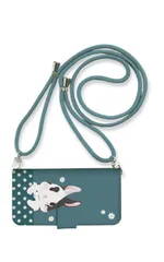 iPhone14 ケース 手帳型 アイフォン14 スマホケース 携帯ケース うさぎ 兎 ウサギ 花柄 イラスト かわいい おしゃれ 大人 可愛い 人気 パステル ストラップ付 カラー04