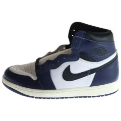 NIKE (ナイキ) AIR JORDAN 1 RETRO HIGH OG MIDNIGHT NAVY エアジョーダン 1 レトロ ミッドナイト ネイビー ハイカットスニーカー ホワイト/ネイビー US9/27cm DZ5485-401