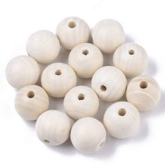 特価商品 約150個 30mm フローラルホワイト ウッドビーズ 染色なし 蝋引き 木製ビーズ 天然木ビーズ 大穴ビーズ 丸型 ラウンド形 ナチュラルビーズ 丸玉 手作り用品 DIY用 手芸材料 クラフト用品 アクセサリーパーツ ハンドメイド 副資材 オーナメ