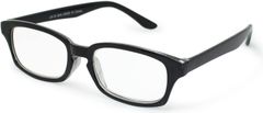 デューク 老眼鏡 +1.0 度数 プラスチックフレーム ソフトケース付き ブラック LR-72+1.00
