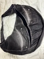 cmmawear コマウェア 衣服 ナイロン ビッグ ホーボーバッグ チャコール ブラック