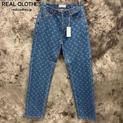 【未使用】Marine serre/マリーンセル MOON LASER DENIM LOOSE JEANS/ムーン レーザー デニム ルーズ ジーンズ/WPA128A/38