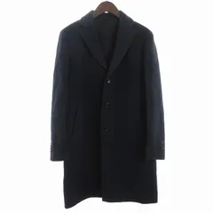 ユナイテッドアローズ UNITED ARROWS チェスターコート ひざ丈 長袖 1125-189-5322 ウール 紺 ネイビー 46 S位 ■SM1のサムネイル