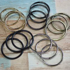 【アウトレット】丸カラビナ86mm　5色展開　【2個セット】 ビッグ丸カン　訳あり品【makuzo shop】