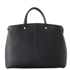 [Vita Felice] [ヴィータフェリーチェ] 本牛革 お仕事トートバッグ レザー レディース A4 牛革 レザーバッグ リアルレザー ショルダーバッグ 2way 大容量 通勤バッグ 収納 高見え ビジネス エディターズバッグ 人気 革バッ [ブラック]