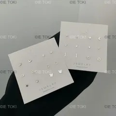 女性と女の子のための925スターリングシルバーのイヤリングのセット シンプルな中空のミニハートのイヤリング シルバーカラーのイヤリングのセット