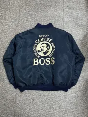 希少 非売品 BOSS ボス レザー ダウンジャケット ボスジャン サントリー 0728b2b7ec6183cdf4622b10fe6689