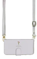 Galaxy S21 5G SC-51B SCG09 ケース 手帳型 ギャラクシーS21 スマホケース スマホショルダー レザー ストラップ 花柄 チューリップ お花 ドライフラワー かわいい  調節可能 130cm  カラー03