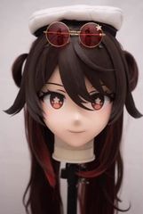 ★即納 全頭マスク カツラ付き NO.699 マスク ドール ヘッドロリータ人形 コスプレ 仮装 変装 着ぐるみ コスチューム kigurumi