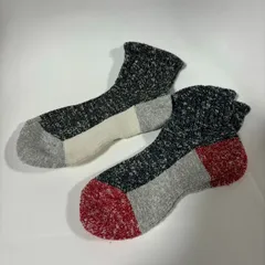 ソックス 靴下 メンズ 2足セット マルチカラー 25-27cm 配色 ネイビー グレー ブラック キースポーツ KEE SPORTS 2P MULTI COLOR SOCKS
