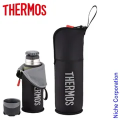 【新品】 THERMOS 山専ボトル500ml専用 ボトルポーチ [FFX-501Pouch] (BKGY ブラックグレー)