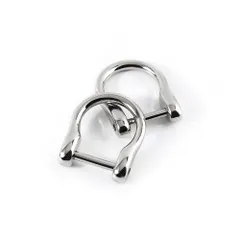 【特価セール】キーリング キーホルダー Dリング スマートキー用に dカン 財布 バッグ用 シャックル ドライバー付き ネジ式 金具 パーツ 手芸