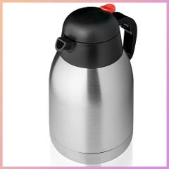 ☆人気商品☆【FaFe】テーブルポット 1.5L 卓上ポット コーヒーポット ダブルステンレスポット ポット ステンレス 二重構造 強い耐久性 軽量設計 広口タイプ 保温 保冷 両方対応