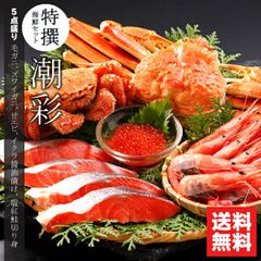 内祝い カニ かに 海鮮 ギフト 特撰 海鮮セット 潮彩(しおさい)(5品セット)【出産内祝い プレゼント 結婚内祝い グルメ 内祝い プレゼント 孫 北海道 海鮮 蟹 カニ ずわいがに ズワイガニ 毛蟹 毛ガニ 鮭 北海道産 海老 えび】