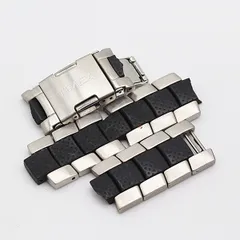 アクアノウティック 純正ベルト ブラック シルバー 20ｍｍ用 メンズ腕時計 2000000 NSK KMR