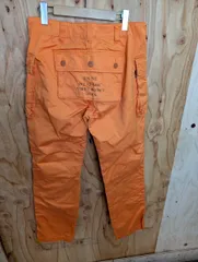 AVIREX ミリタリー ワークパンツ M オレンジ USMCプリント