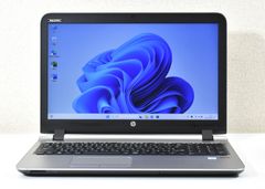 HP ProBook 450 G3/Core i3-6100U/メモリ8GB/SSD 256GB/15.6インチ/Webカメラ/Windows 11 /中古ノートパソコン