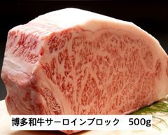 博多和牛　サーロイン　500g 冷凍発送　・第59回　福岡県肉畜共進会　和牛の部　銀賞