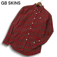 GB SKINS ジービースキンズ 通年★ 長袖 ボタンダウン チェック シャツ Sz.36 メンズ 日本製のサムネイル