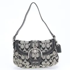 美品 コーチ シグネチャー ソーホー レザー ショルダーバッグ 肩掛け ワンショルダー トート ハンド 10296 レディース EEE BW7-5【中古】