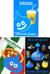 【中古】クリアファイル スライムのメニュークリファイル（3枚セット） 「ドラゴンクエストふくびき所スペシャル ～つくろう!!スライムキッチン!編～」 スライムで賞 D-1賞