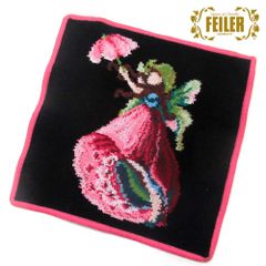 【新品 未使用】FEILER フェイラー ハンカチ タオルハンカチ フェアリー FAIRY 25cm ハンカチーフ レッド