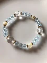 ブルートパーズデザインブレスレット