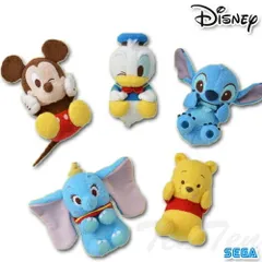 ディズニー 赤いほっぺころりんぬいぐるみ 全5種セット 【新品 未開封】 ミッキー ドナルド スティッチ ダンボ プー Disney ぬいぐるみ ふんわり キャラクター マスコット 
