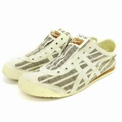 오니츠카 타이거 Onitsuka Tiger Mexico 66 SLIP-ON 멕시코 슬립온 스니커 로우 컷 슈즈 1183 A239 화이트 화이트 그레이 23.5 cm ■SM3