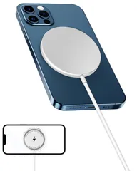 ワイヤレス充電器【2025超薄型】磁気増強ワイヤレス充電器 マグネット式 急速 軽量 超薄型最大15W出力 マグ-セーフ充電器 急速 軽量 Type-Cデータケーブル付き iP15/14/13/12シリーと互換性のある(白です)