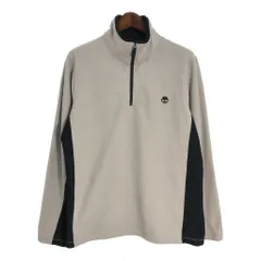 Timberland ティンバーランド ハーフジップ フリースジャケット アウトドア ベージュ (メンズ XL) 中古 古着 T0930