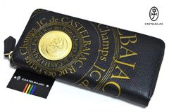 新品 カステルバジャック【プルトン】ラウンドファスナー 長財布 077623 本革 CASTELBAJAC ブラック