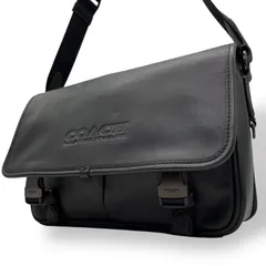 極美品 COACH コーチ League リーグ メッセンジャーバッグ C9157 ショルダーバッグ ボディバッグ レザー 黒 ブラック 斜め掛け可 メンズ レディース K5