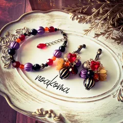 noakoma teens＊classical dress ブレスレット + イヤリング セット ＊ アンティーク カラー 学生 大人 プレゼント 贈り物 ハロウィン パーティー イベント ゴシック