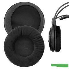 【数量限定】(ベロア/ブラック) イヤー/イヤーカップ パッド パッド ヘッドホンに対応 A900x A700 A500x A500 Ad700x Ad900x Ad2000x ATH-Ad1000x オーディオテクニ 互換性 Comfort イヤーパッド G