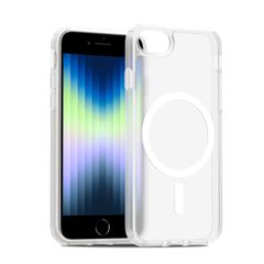 iPhone SE 第3世代 第2世代 ケース Magsafe対応 半透明 iphone 8 ケース マグネット搭載 iphone 7ケース pc 耐衝撃 軽量 薄型 tpu 指紋防止 米軍MIL規格 マグセーフ対応 ワイアレス充電対応 EUMADOVE (ク