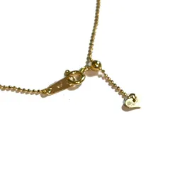 K18 18金　イエローゴールド　ボールチェーン ネックレス K18　1.0ｍｍ  45cm （無段階の長さ調整 スライド式アジャスター）