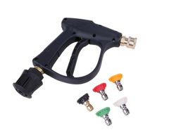 ケルヒャー 高圧洗浄機 用 ショートガン トリガーガン 洗浄ガン スプレーノズルチップ 5色セット M22 14mm 互換 k2 k3 k4 k5 k6 k7 クイックカップリング クイックコネクト 温水 冷水 交換 カークリーニング 等